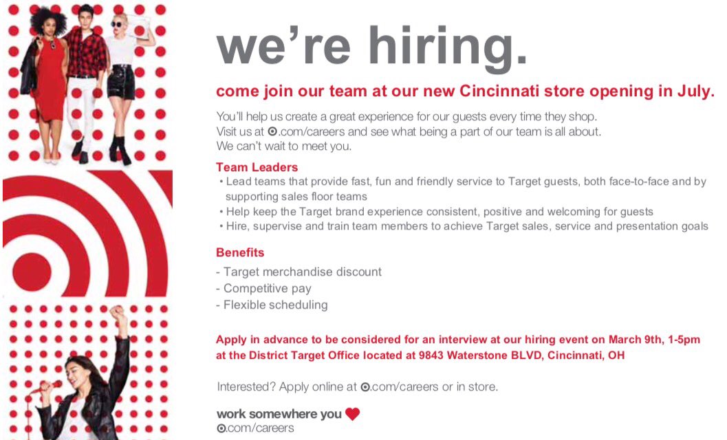Looking for a new career opportunity? Apply at target.com/careers  🎯#worksomewhereyoulove @I_Tob26 <a href="/LisaTusetTGT/">Lisa Tuset</a> <a href="/rickd0055/">Rick Dengelegi</a>