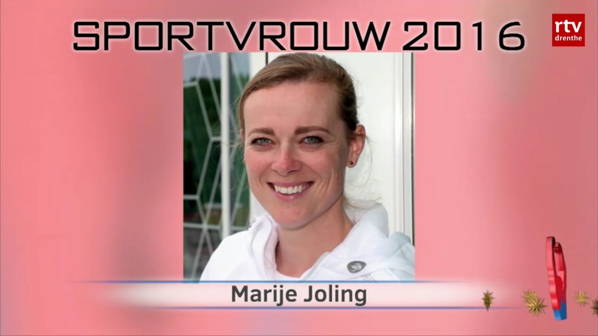 Bijzondere victorie voor onze @marijejoling Ze is uitgeroepen tot Sportvrouw van het jaar 2016 van de Provincie Drenthe.