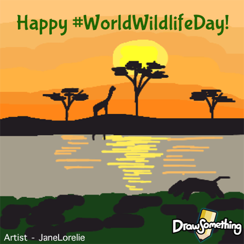 To mark #WorldWildlifeDay🐼🐨🐻 let's #DrawSomething🎨 to highlight the beauty of #Wildlife and importance of the natural #world🦊🐹🐗🐌🐛