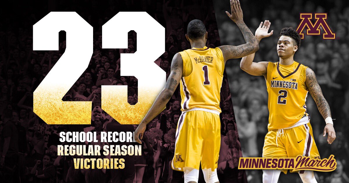 GopherMBB's tweet image. Rewriting the record books. #MinnesotaMarch