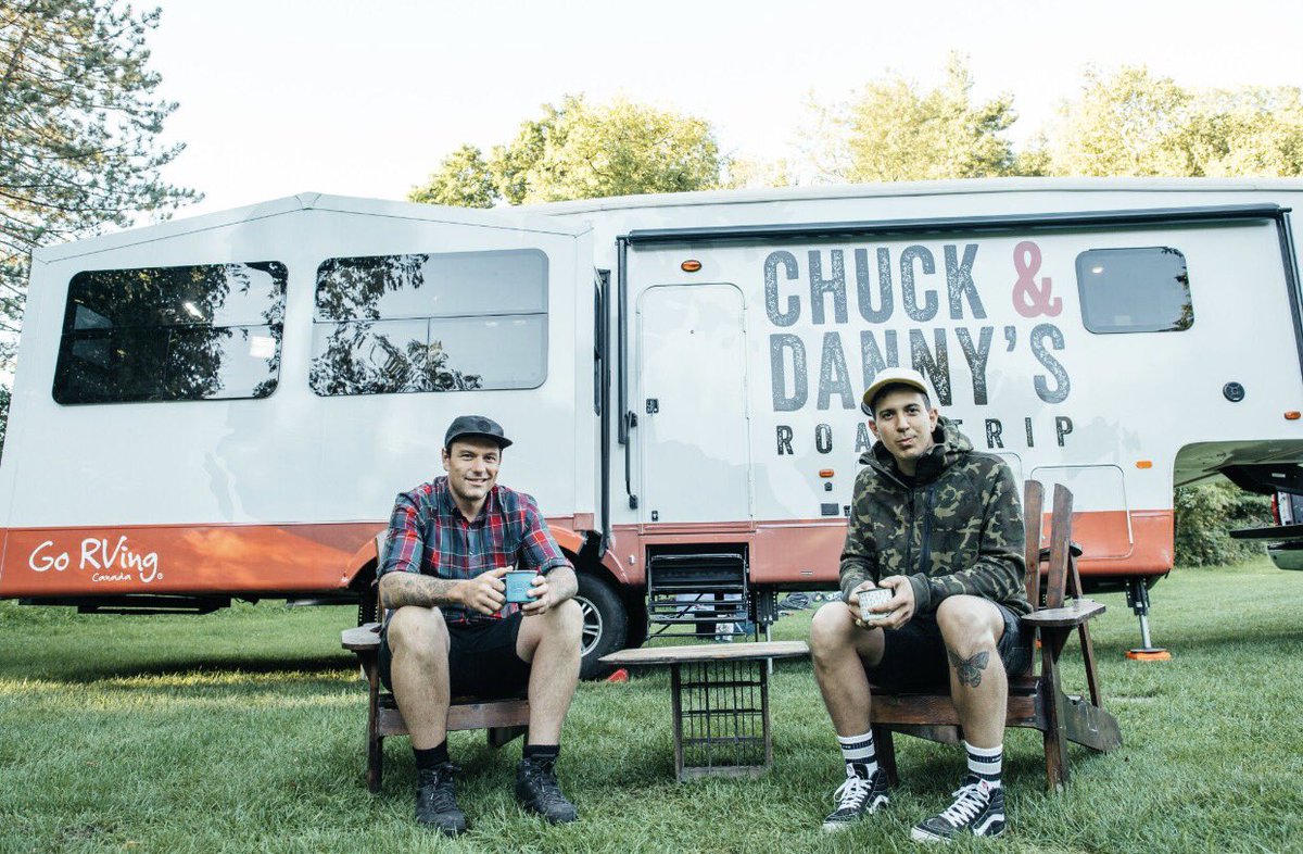 Tune in tonight at 9pm @FoodNetworkCA for the Premiere of Chuck &amp; Danny's Road Trip. Chance to win an RV <a href="/GoRVingCanada/">Go RVing Canada</a> TWEED &amp; PEC
