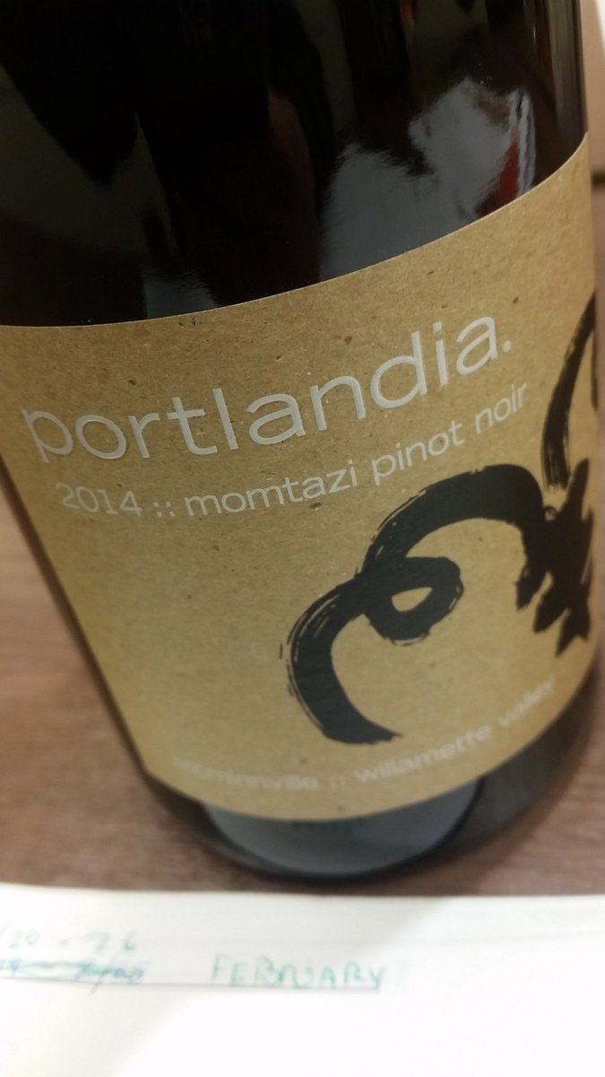 Winos_Seattle's tweet photo. "Oh! Well...this is a real Pinot!" Says my assistant as he's blown away by @PortlandiaPinot "Montazi" Clone 114. #orwine #supportlocalwine https://t.co/VKaFGIRaWF