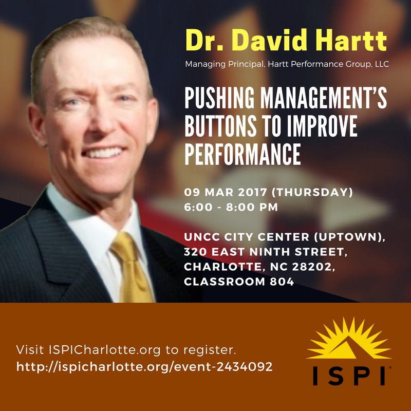 thedavebarton's tweet photo. For those in the Charlotte area, hope you can make Dr. Hartt's session Thurs 9th. A fresh look at key tenets of performance improvement. https://t.co/vsA4j9Nv8f