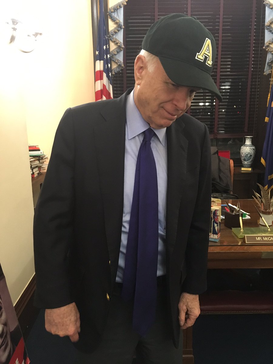 mccain navy hat