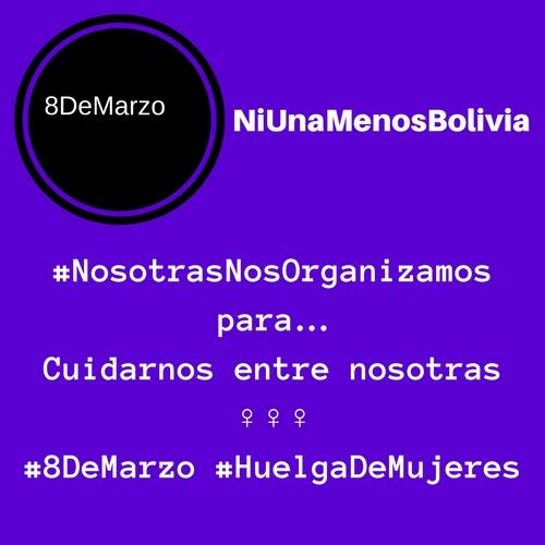 Este #8M las mujeres de Bolivia paramos, y tú, ¿te unes?
#WomensStrike
<a href="/taniasanchezm/">Tania Sánchez</a> <a href="/monicanovillo/">Monina</a> <a href="/GiocondaDM/">Gioconda</a> @elenaap1967