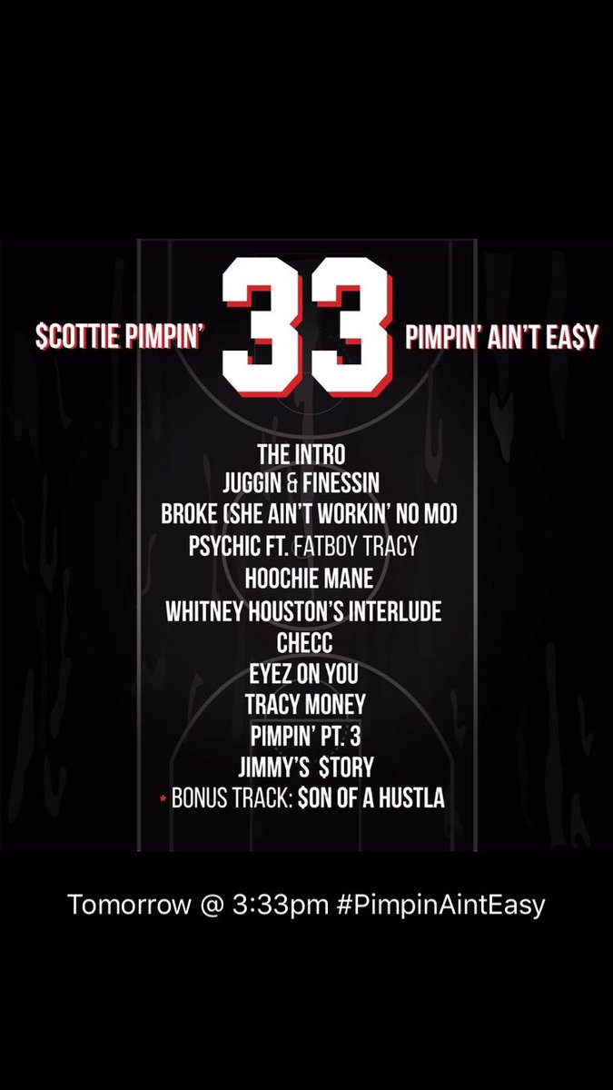 TracyMoneyTox's tweet photo. GO LISTEN TO MY DEBUT MIXTAPE "PIMPIN' AIN'T EASY" ‼️‼️‼️
#TRACYYY 👇🏾3️⃣3️⃣👇🏾
https://t.co/1WGFERVCuw https://t.co/KTH5527nNe