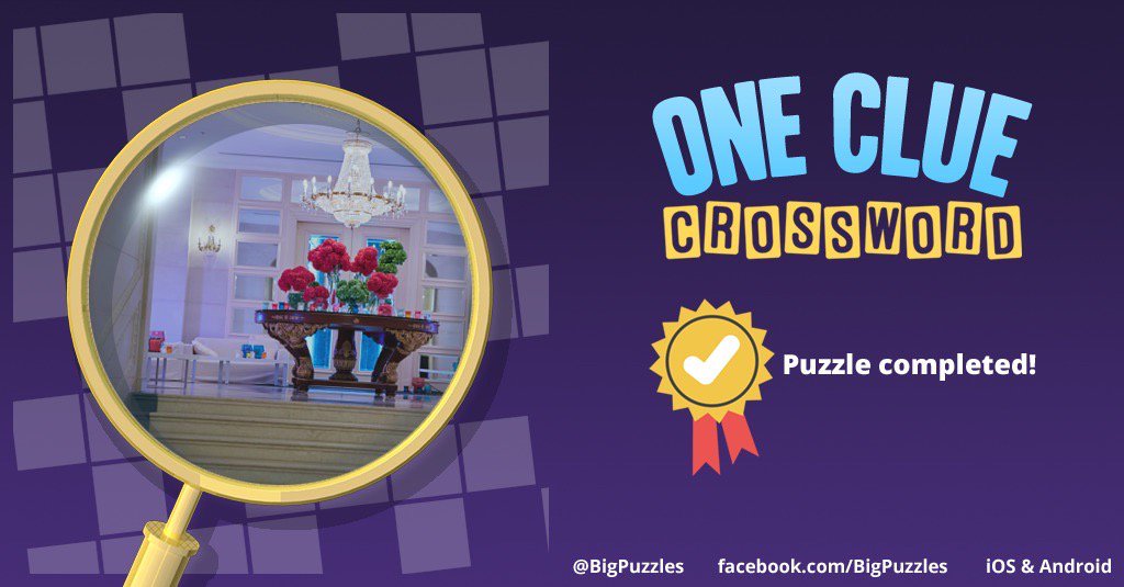 BeccaTudorPrice's tweet photo. I completed a puzzle in One Clue Crossword. Play now for free!
https://t.co/s7gQX8g4Kf #OneClueCrossword https://t.co/oHfTbaItMK