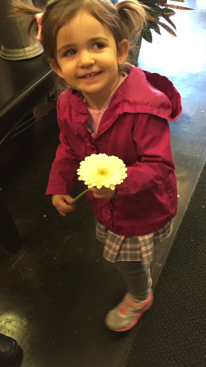 Nothing more fun than giving a child a flower and seeing the joy on their face!  #heysidelines