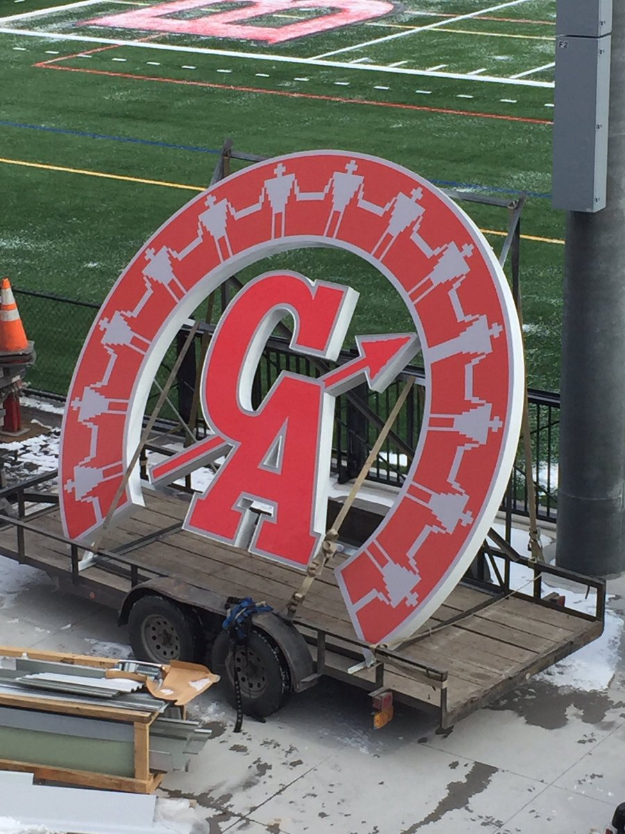 Braves logo getting installed at the new field! <a href="/CABraves/">Canandaigua Academy</a> <a href="/cagirlslax/">CA Gray Wolves Girls Lax</a> <a href="/CALacrosse/">Canandaigua Lacrosse</a> @CABravesSoccer <a href="/CaRedSea/">Canandaigua Red-Sea</a> @JeanieGrimm <a href="/LHErdle/">Lynne Erdle</a>