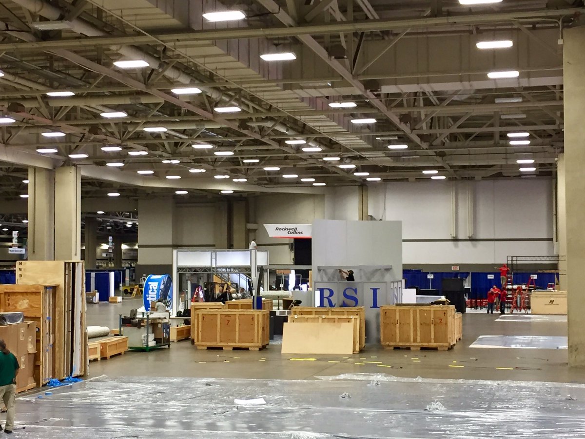 verticalavi's tweet photo. Here's a sneak peek into the Exhibit Hall at #HAI_EXPO17! Be sure to catch the finished product starting Monday at 10:30am https://t.co/JMGFM8Rxb5