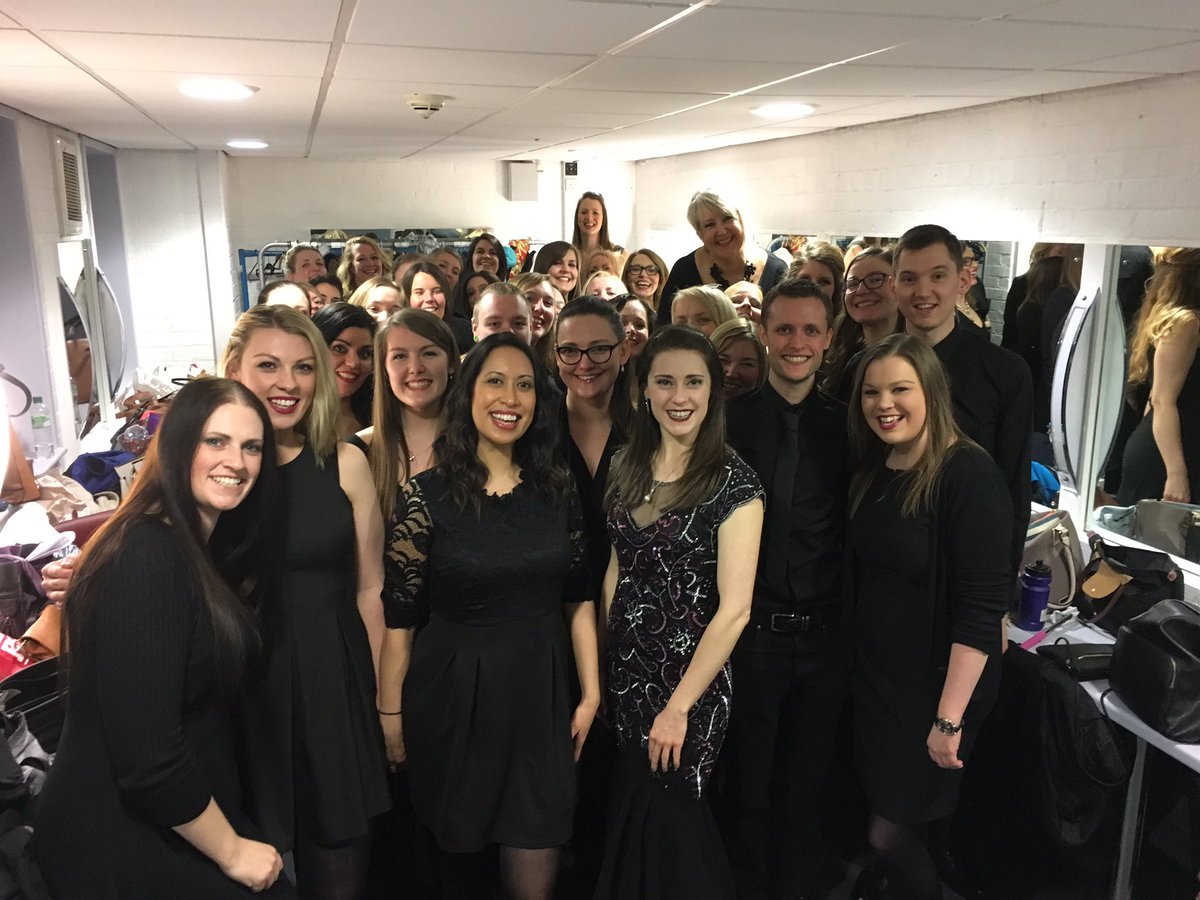 So happy I could get a picture with the amazing @voiceofthetown choir supporting @G4official in Whitley Bay! They are AWESOME!!
