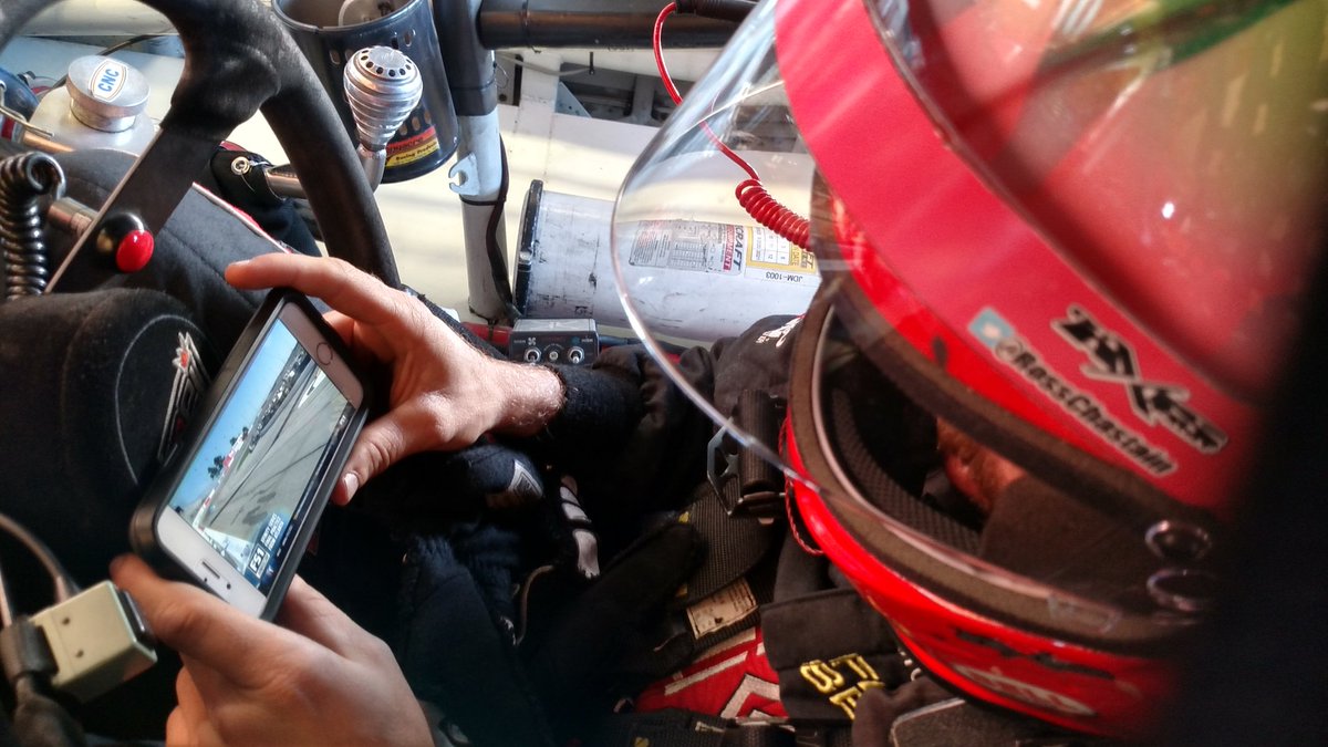 JDMotorsports01's tweet image. .@RossChastain is using the @XFINITYRacing Stream App to watch practice while he waits for adjustments. #NASCAR #XfinityStreamApp