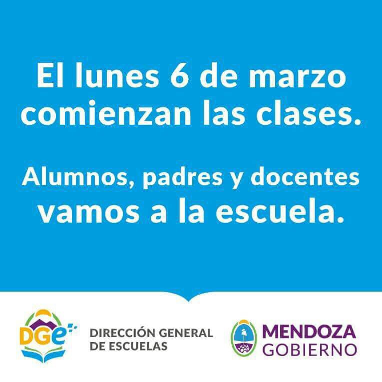 Alumnos, padres y docentes por una Mendoza unida.
