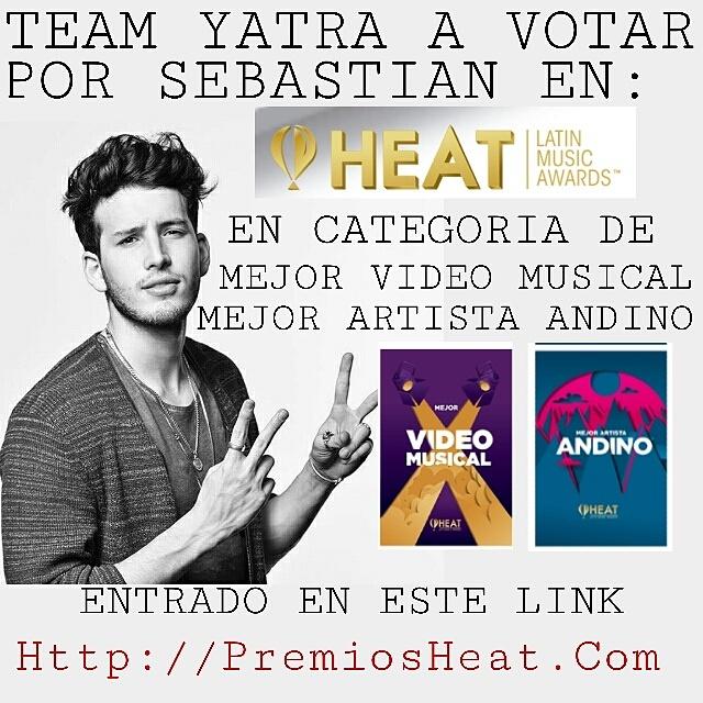 PaolaLuceroRon1's tweet photo. Votemos por @SebastianYatra nominado en dos categorías https://t.co/xsutX4Mlht #TeamYatraPerú @GomiTwiin https://t.co/k1OTpPS2wd