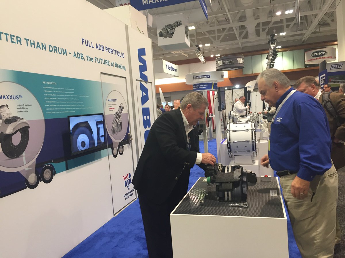 WABCO's tweet photo. A big thank you to everyone who visited WABCO #booth220 at #TMC2017. Saw great passion with the drum and brake pads! See you in #MATS2017 https://t.co/vndLpOXkXa