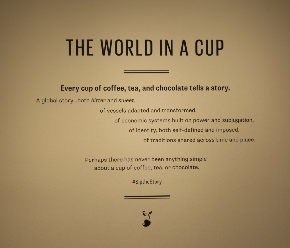 SalvadorSalort's tweet photo. It's your last chance to get a taste of "Bitter|Sweet: Coffee, Tea & Chocolate," @DIADetroit! It closes this Sunday. #sipthestory https://t.co/kGnQbOfmVJ