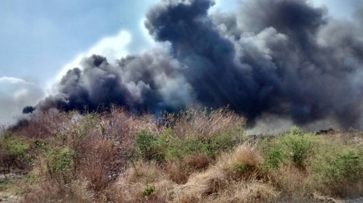 locutor30's tweet photo. Así el incendio en #Temixco #Morelos. https://t.co/a9yGtXvsBn