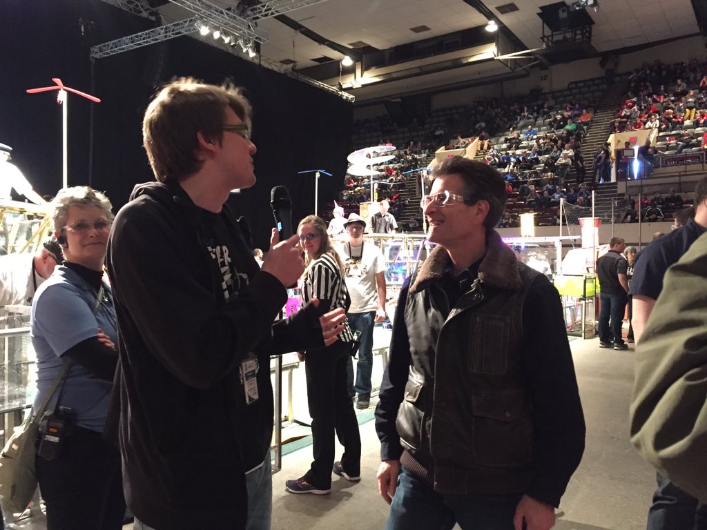 Thanks Dean Kamen for your exclusive interview #omgrobots #frc #northernlightsregional #deankamen