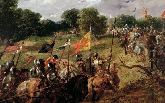 real_HenryVIII's tweet photo. Victory at #Battle of the Spurs! Yes, #Scots thought they could invade while I was gone, but #CatherineofAragon defeated them at #Flodden! https://t.co/3HffWer9St