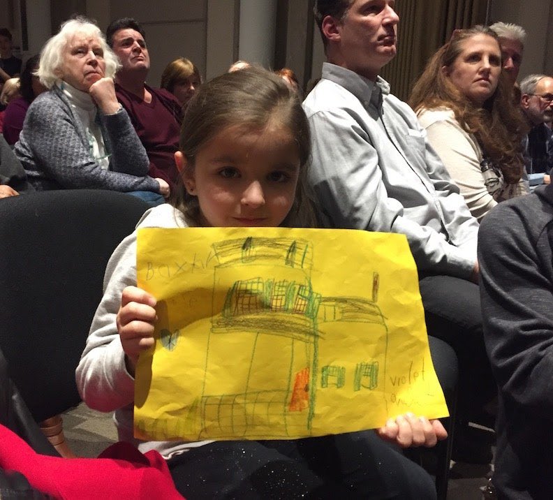 MfRocco's tweet photo. Future historic preservationist, 6yr old Vi DiResta, presents her vision for future of #BaxterHouse, Port Washington https://t.co/CLut9lps1P https://t.co/klOnVexsA3