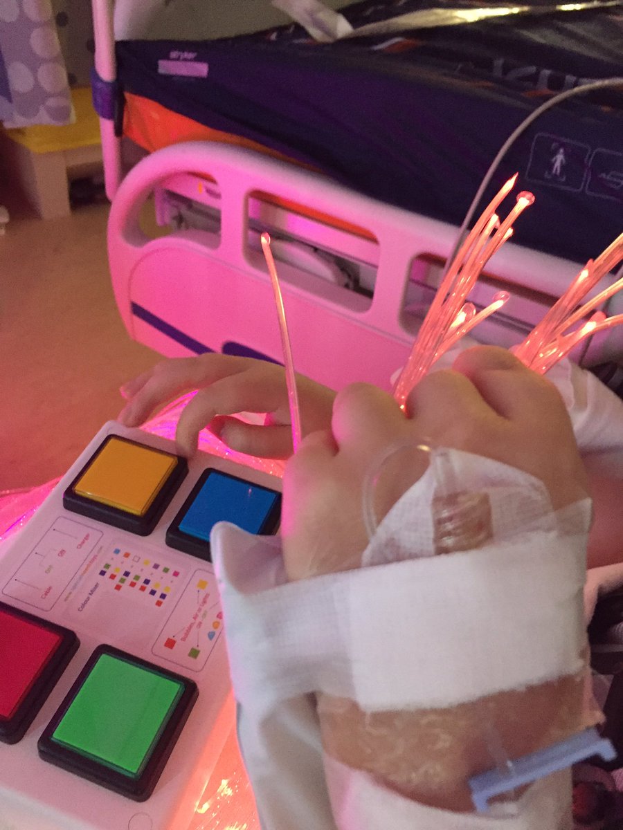 CarolynJarman's tweet photo. The snoezelen cart + meaningful play = #PICULiber8 in the #pedsICU with #pediatricOT and #ChildLife https://t.co/sVMybtcn7d