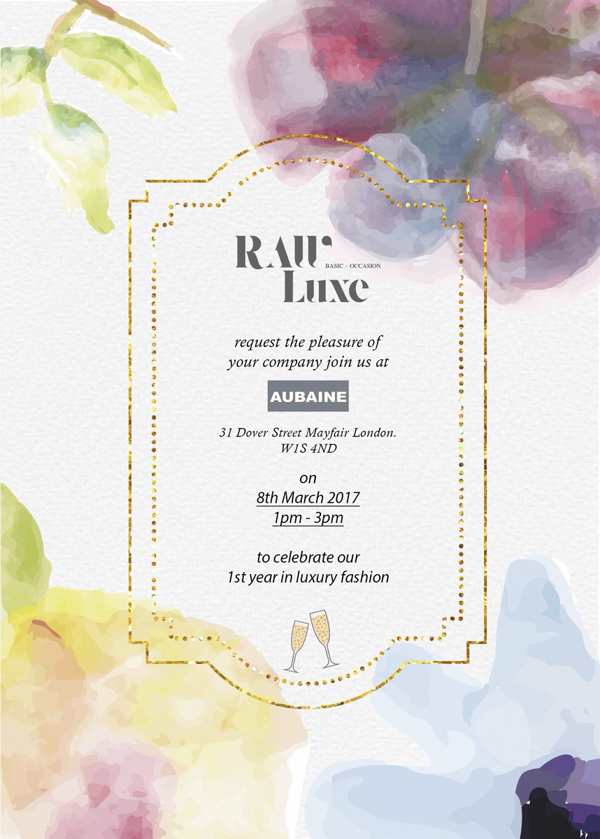 rawluxe_event's tweet photo. Join us to celebrate the launch of the new niche brands &amp; RawLuxe's 1st year in Luxury fashion! Please RSVP at https://t.co/cgbWupvoi9 https://t.co/KBX0bGg7SB