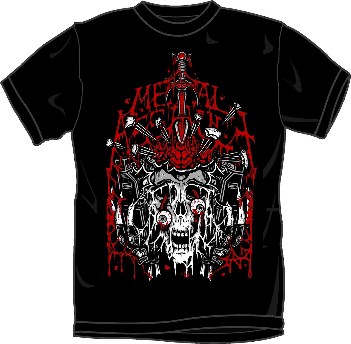metalassaultLA's tweet photo. "Face Melter" shirts (designed by #DanLerner) are now up for pre-order, in standard black and limited edition gray!
https://t.co/1dBjgoA2kn https://t.co/XsvoJctYeW