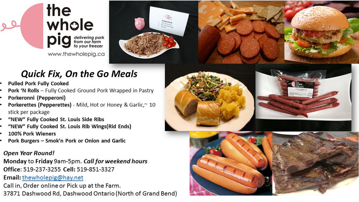 No matter what time of year it is, we have meals for people on the go! #ontariopork #pork #porkeroni