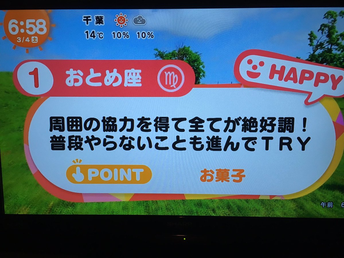 目覚まし テレビ 占い