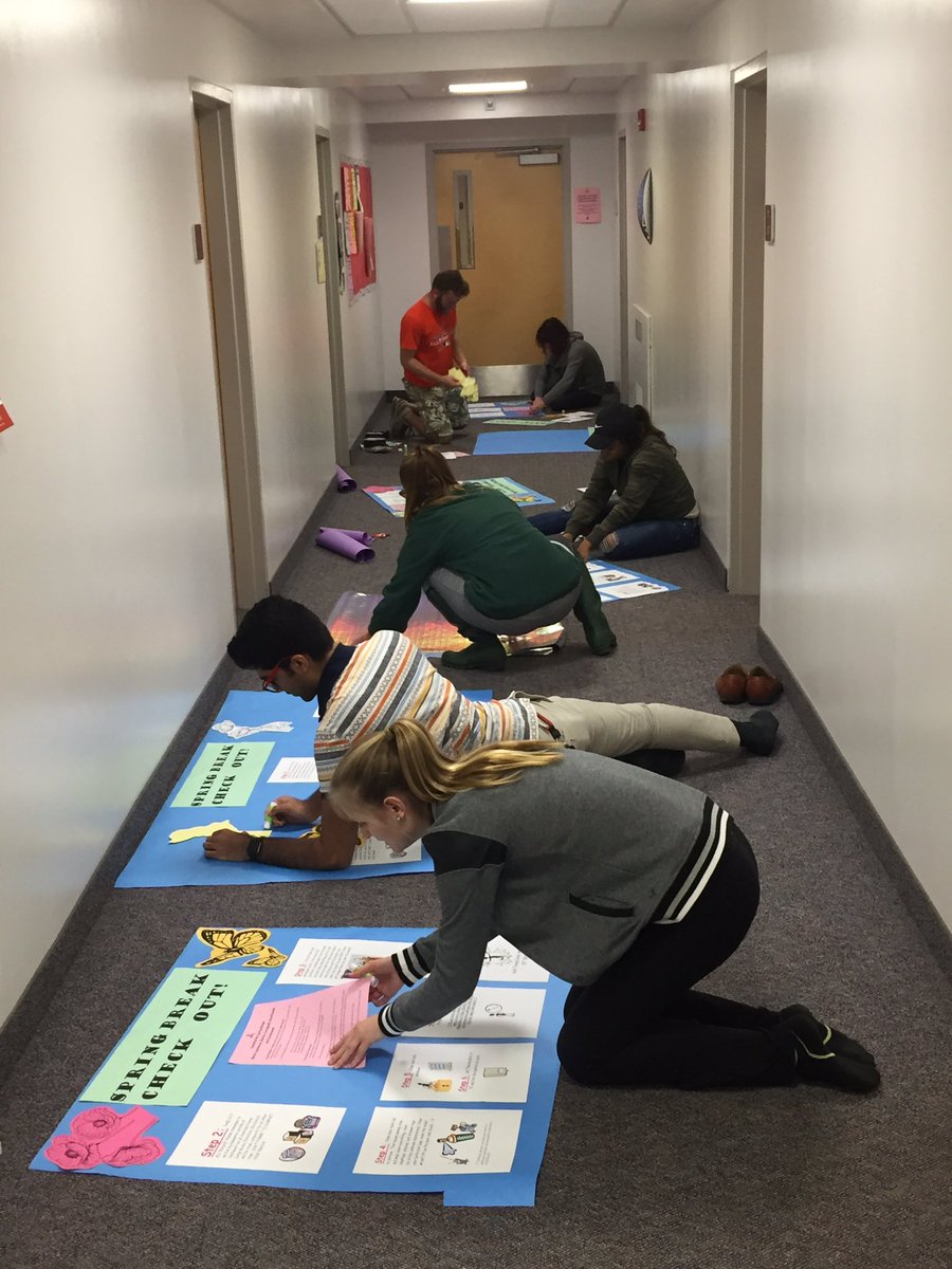 Getting ready for spring break!! Southwest is staying open! Check out the BLUE bulletin boards on each floor!