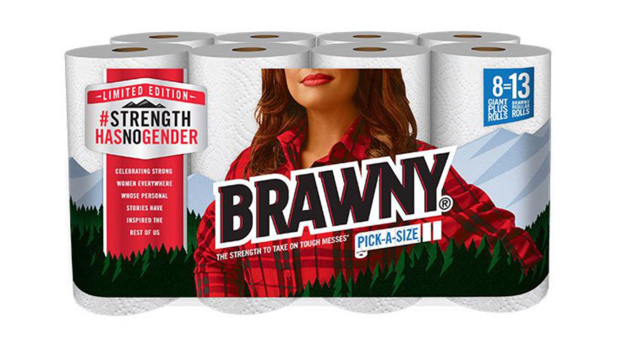 TheAVClub's tweet photo. The Brawny Man is now a Brawny Woman https://t.co/Ep2xBa0l55 https://t.co/vfZdpGh2g3