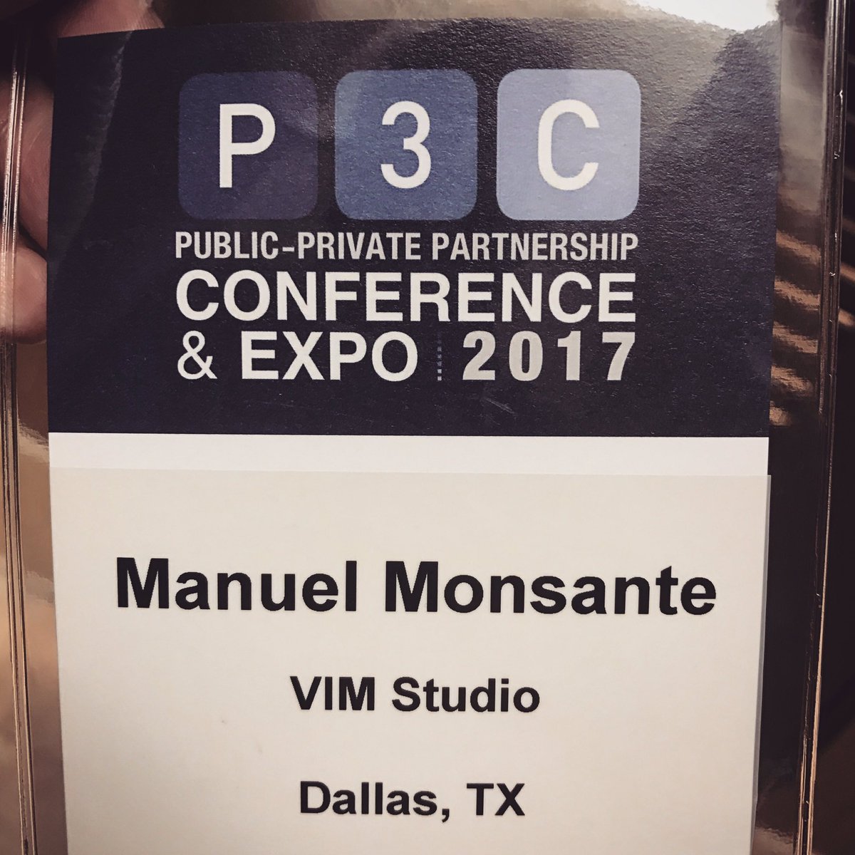 mannyfilms's tweet photo. Third times' a charm. I finally got a name tag at the P3 Conference #P3C2017 #videography #highlightvideo #dallasevents @vimdallas https://t.co/PCi6sftqOG