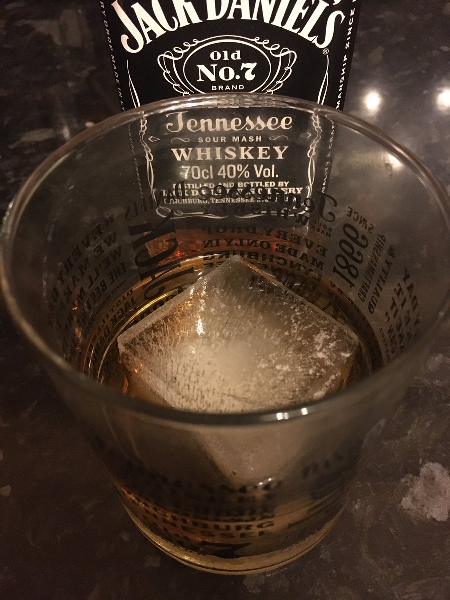 maxkinson's tweet photo. One large ice cube will last much longer than several small ones so won't water down your #jackdaniels #whiskeytips https://t.co/hidHU5Ka8G