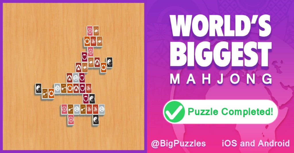 samstevens277's tweet photo. I've just completed Skateboarder in World's Biggest Mahjong.

It's free https://t.co/wWYgdyNP7B https://t.co/RgP8hNoOWm