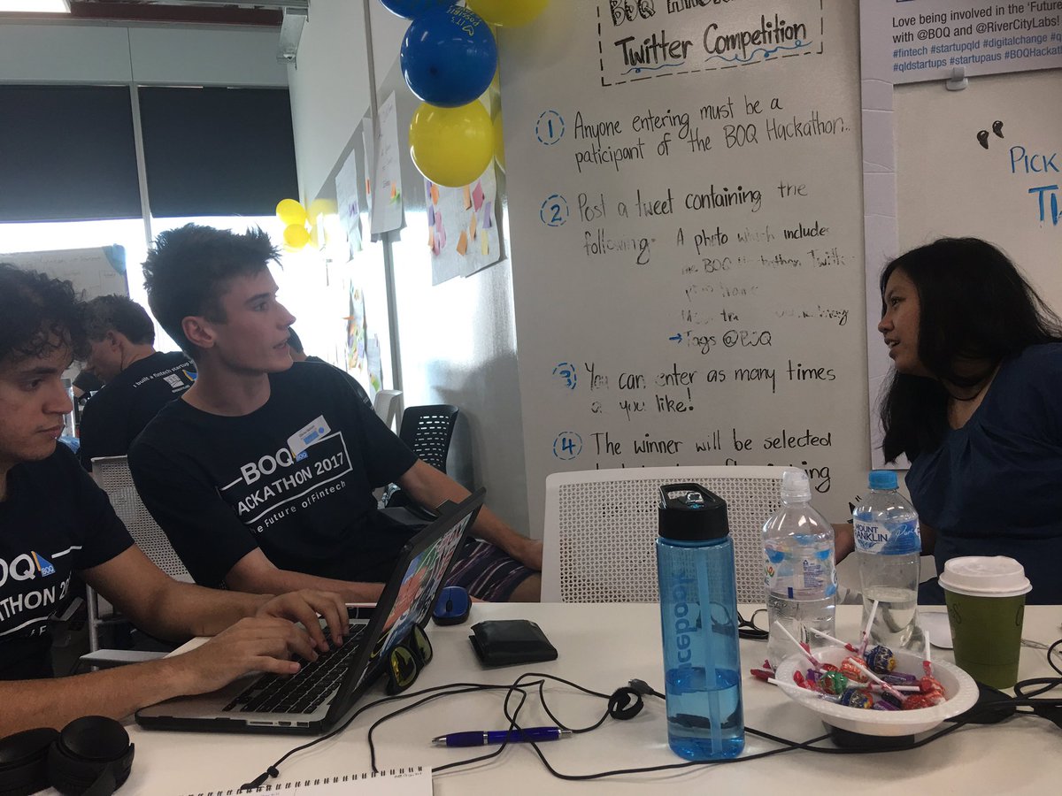 megs_harris2's tweet image. Collaboration at the #boqhackathon #sharingideas #solvingrealproblems @BOQ @dmvinci 💡@AaronBirkby