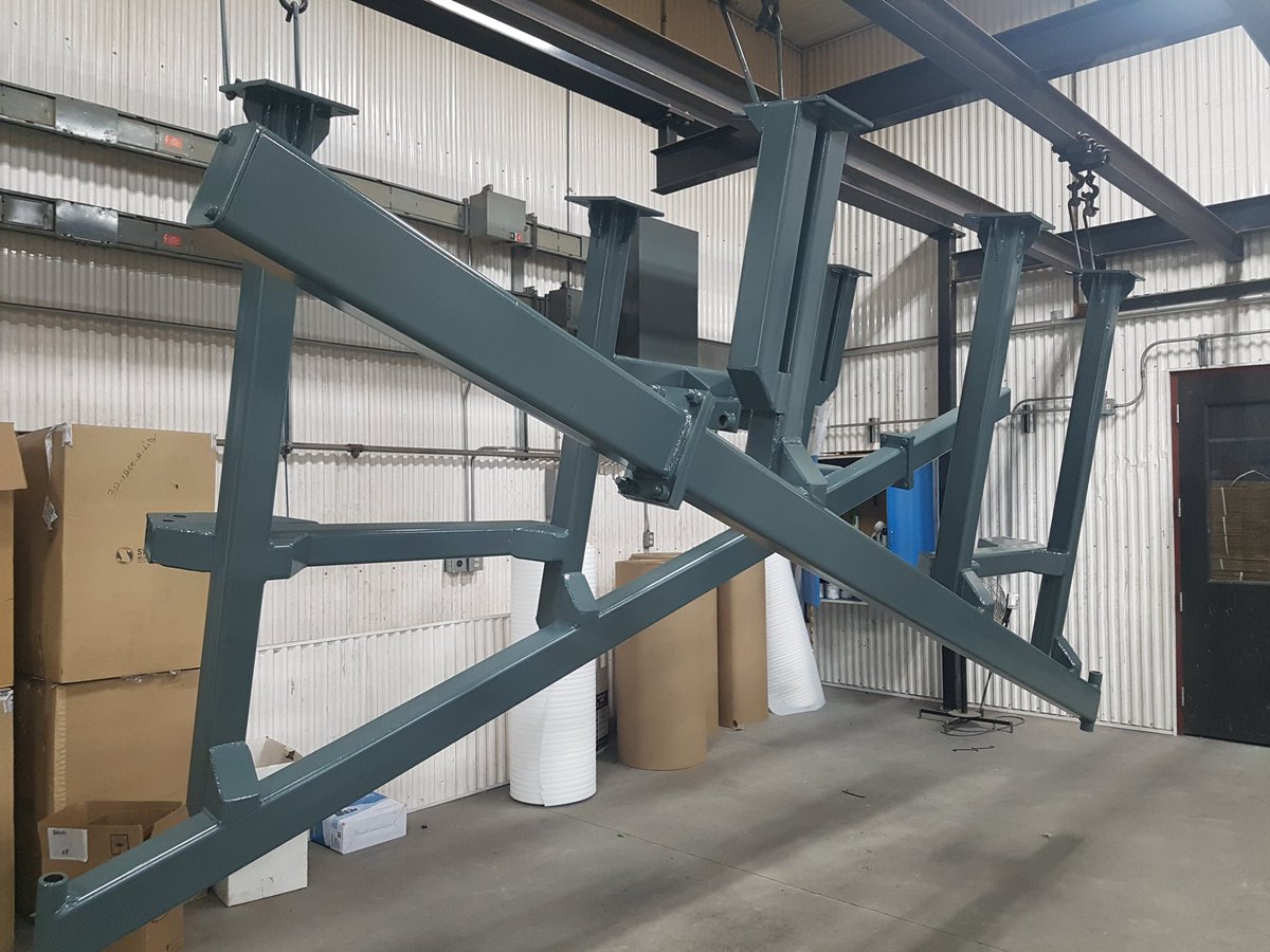OCFab_Finishing's tweet photo. ...then prime coated with Zinc Rich Epoxy primer and Top Coat John Deere Green...#ocfab https://t.co/9UhV8F1pjL