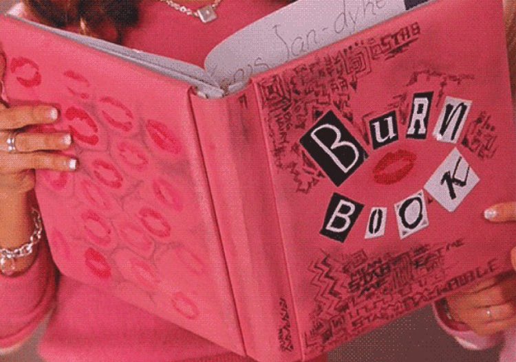 Hey byotch' and sluts, welcome to the burn book whore.