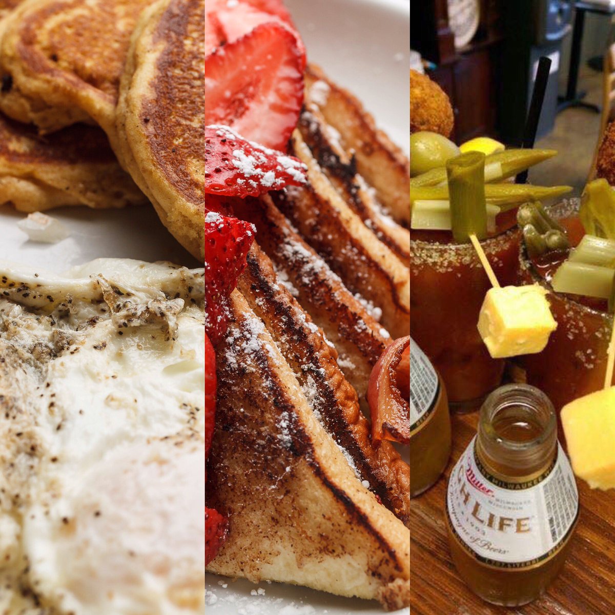 TheCheezyCajun's tweet photo. Breakfast, Brunch and Lunch Saturday and Sunday from 8am-4pm! #nolafood #cajun #bottomlessmimosas #brunch #bloodymary https://t.co/07nQ2wm6zL