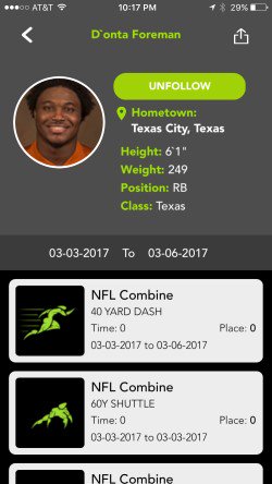 MyCombinePro's tweet photo. D'Onta is Texas's BEST!
@D33_Foreman 
My Combine Profile https://t.co/EGbQiCFVg7