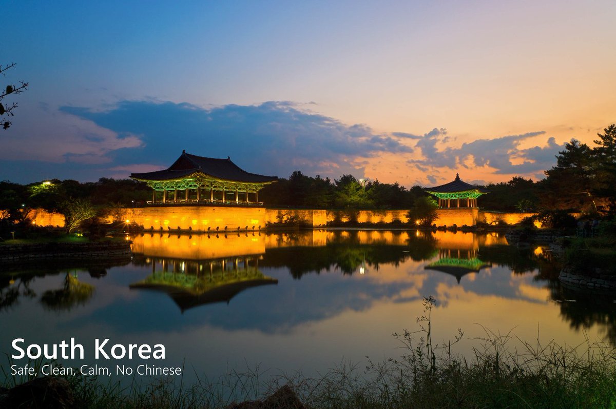 ReinerSchwarz's tweet photo. South Korea : Safe, Clean, Calm, No Chinese.안전하고 깨끗하며, 조용하고 중국인이 없는 한국으로 오세요! https://t.co/dSPnO6brT1