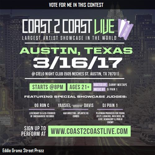 StreetPrezFanz's tweet photo. ๐จ๐จ๐จTo vote 4 @STREETPREZGRAMZ share link below to @coast2coastmag https://t.co/Wqj9Ce5hWCโฆ #yadighhh #IYABGS #BYG @THE65CONNECTION https://t.co/JT8CPP8Ni2