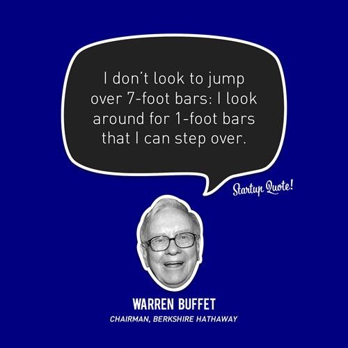 "I don't look to jump over 7-foot bars: I look around for 1-foot bars that I can step over." - <a href="/WarrenBuffet/">warrenbuffet</a> #CoBrand <a href="/BrandSocialGood/">角斗士荣耀|JDB财神捕鱼|竞速PK10|必威体育|OB游戏</a>