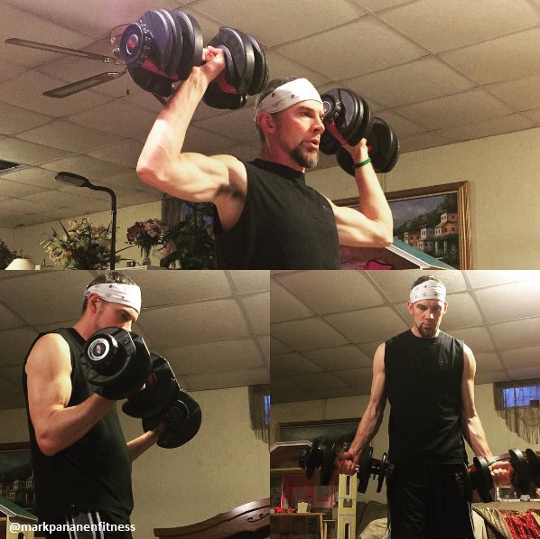 Bowflex's tweet photo. #FlexFriday shout out to everyone making gains at home! Thanks to our IG fan for sharing. #FlexFri #FlexOnEm https://t.co/Q2TGZJYtG1
