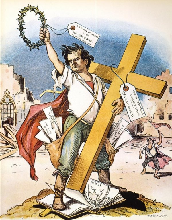Apush1804Wj's tweet photo. I delivered the famous #CrossOfGold speech and accepted the Democratic Presidential Nomination 👍 https://t.co/wCXsLk3U2Y