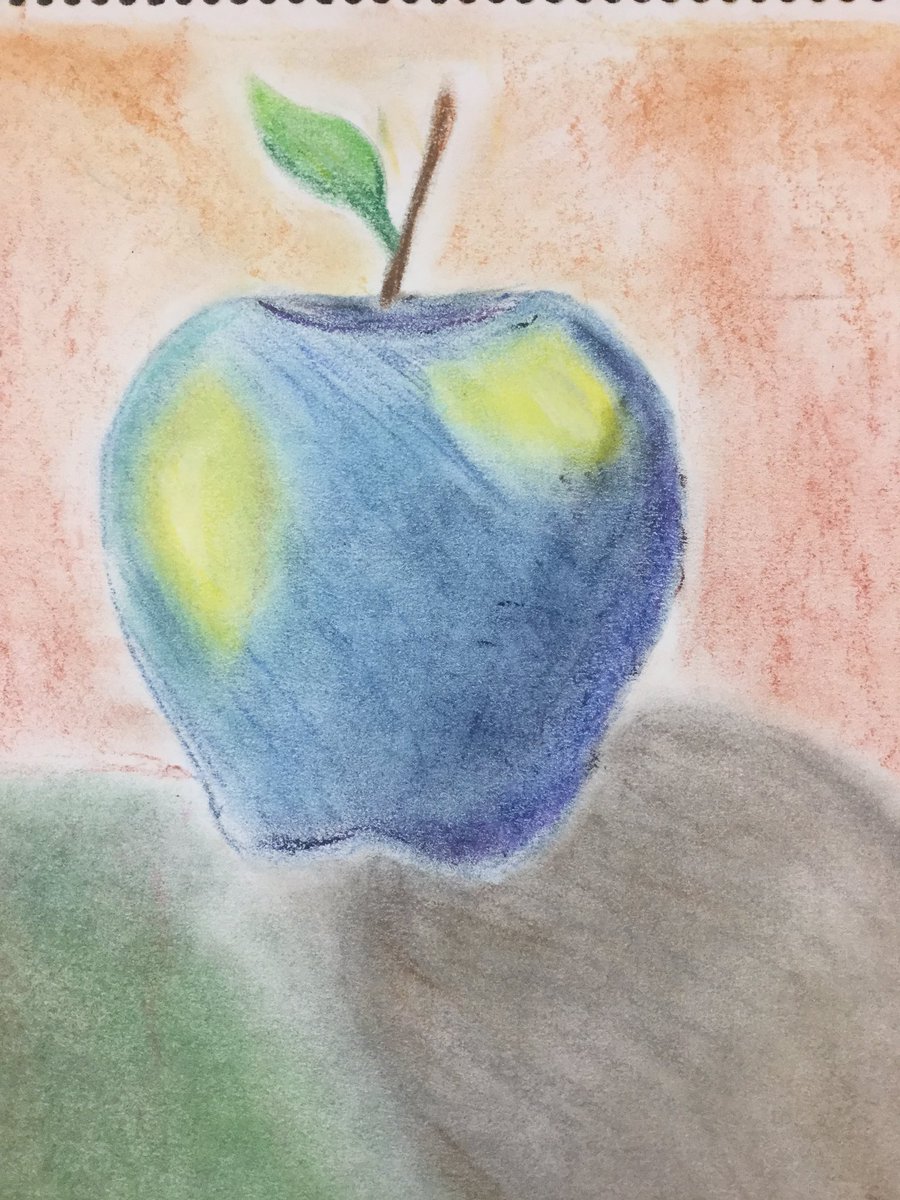 CampingRusherr's tweet photo. A really bad pastel chalk and watercolour using perncil crayons drawing. Our art class is experimenting w/ different mediums for sketches. https://t.co/avZMoP6FyR