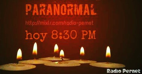 RadioPernet's tweet photo. No olviden hoy a las 8:30 PM el sentido #paranormal en la #radio de los #sentidos. 

Escuchanos en https://t.co/sElExPOY38 https://t.co/Hur2fa9nh6