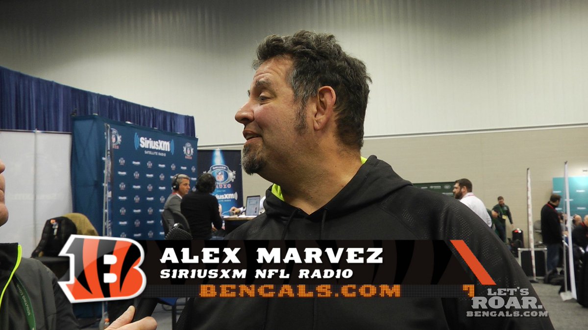 .@alexmarvez took time at the NFL Scouting Combine to talk #Bengals  🎥: go.bengals.com/2mPpFwb https://t.co/xG21gpyIvk