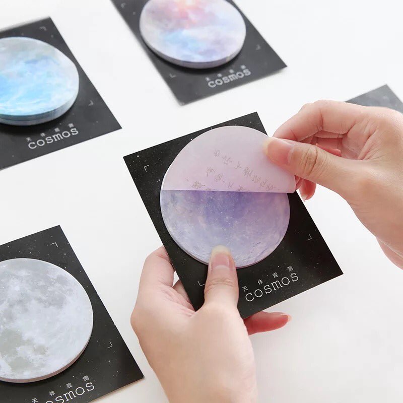 doublepixie's tweet photo. PRE-ORDER Cosmos sticky note ลายดวงดาว สวยมากค่ะ💕 มี6ลาย ซื้อเดี่ยว 40฿ ซื้อทั้งเซ็ท 210฿ ค่า🌝
#pi12 #รีวิวเครื่องเขียน #ripไอดอ https://t.co/CXMTpHmKuz