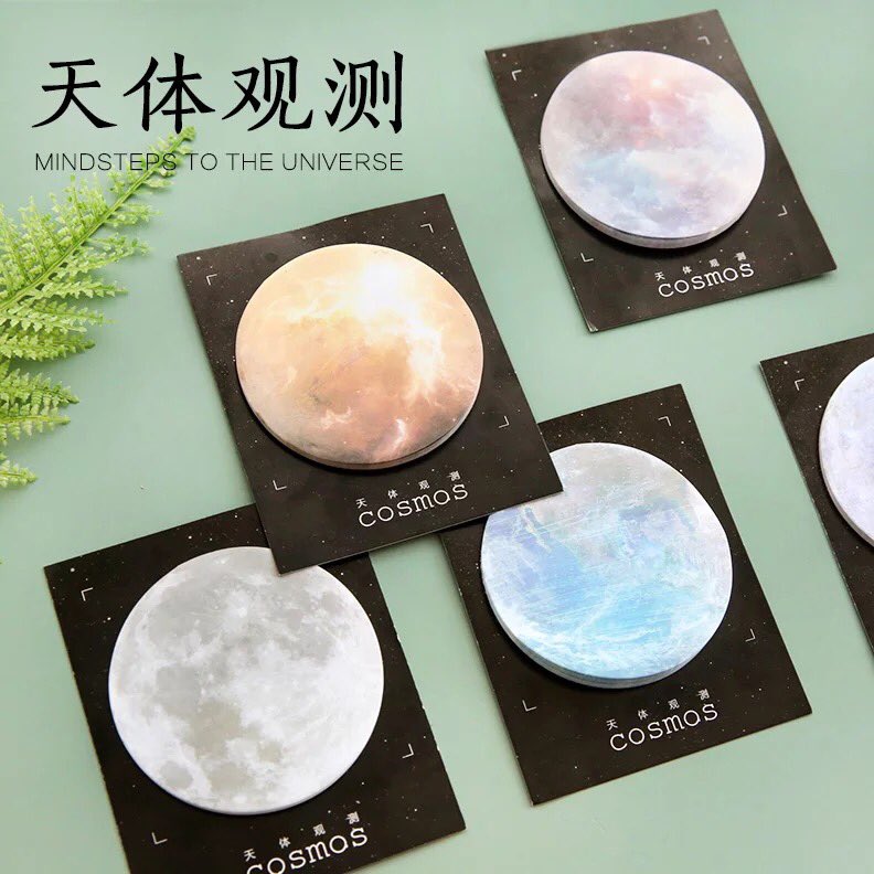 doublepixie's tweet photo. PRE-ORDER Cosmos sticky note ลายดวงดาว สวยมากค่ะ💕 มี6ลาย ซื้อเดี่ยว 40฿ ซื้อทั้งเซ็ท 210฿ ค่า🌝
#pi12 #รีวิวเครื่องเขียน #ripไอดอ https://t.co/CXMTpHmKuz