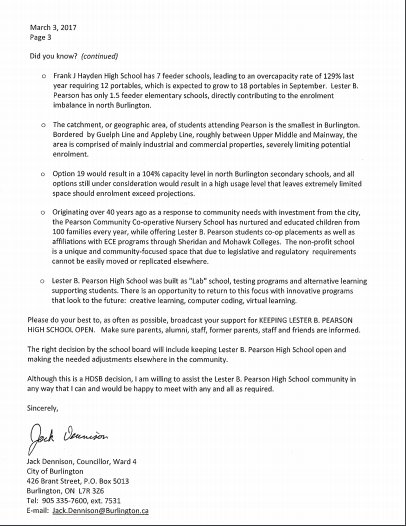 SaveLBPHS's tweet photo. A letter to the Pearson Community from Ward Councillor Jack Dennison
😍#savelbphs #pearson #burlington #highschool #saveourschools https://t.co/C6Qm11ERGs